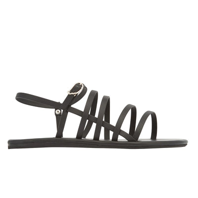 Maximia Leather Black sandals side