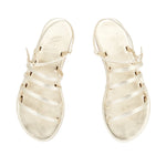 Maximia Leather Platinum sandals top