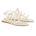 Maximia Leather Platinum sandals 3-4