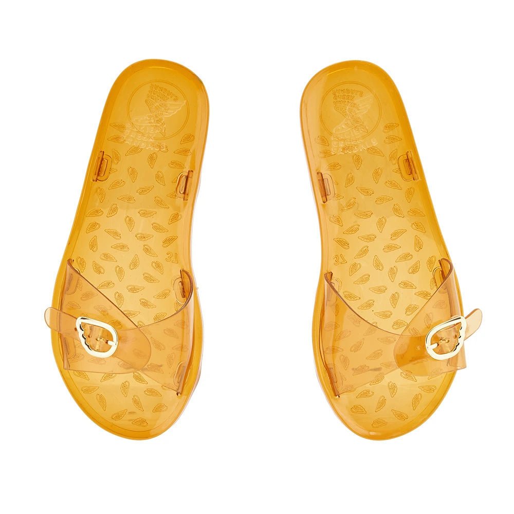 Filia Jelly Caramel sandals top