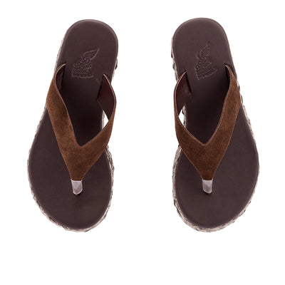 Charys Low Wedge Dark Brown/Brown