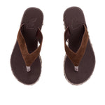 Charys Low Wedge Dark Brown/Brown