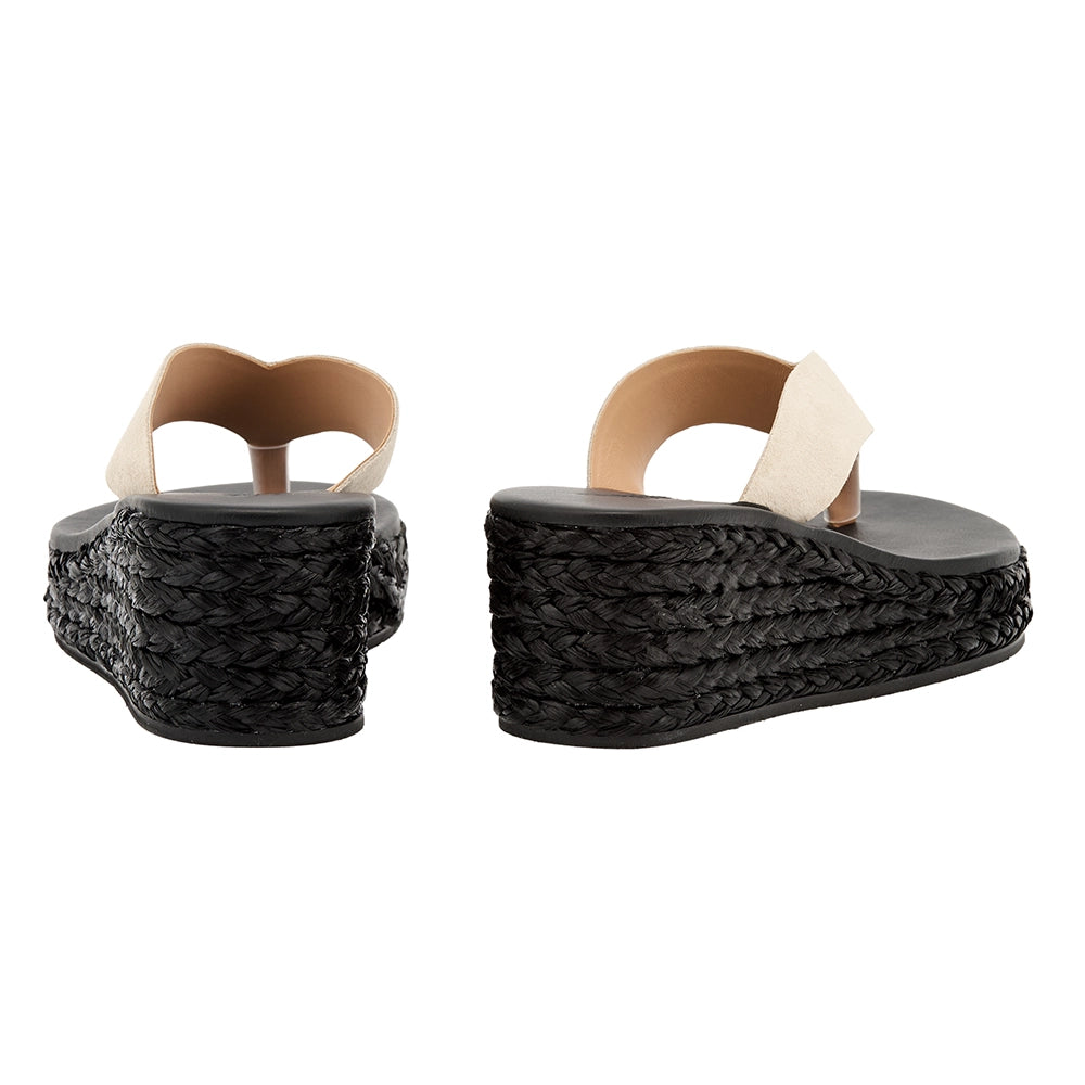Charys Low Wedge Panna/Black