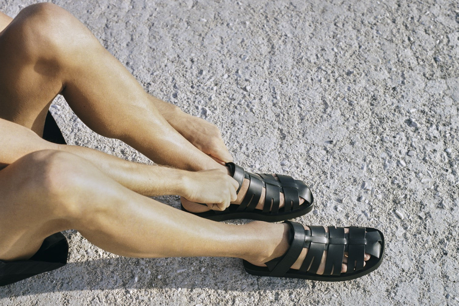 Etheria Jelly Black – Ancient Greek Sandals