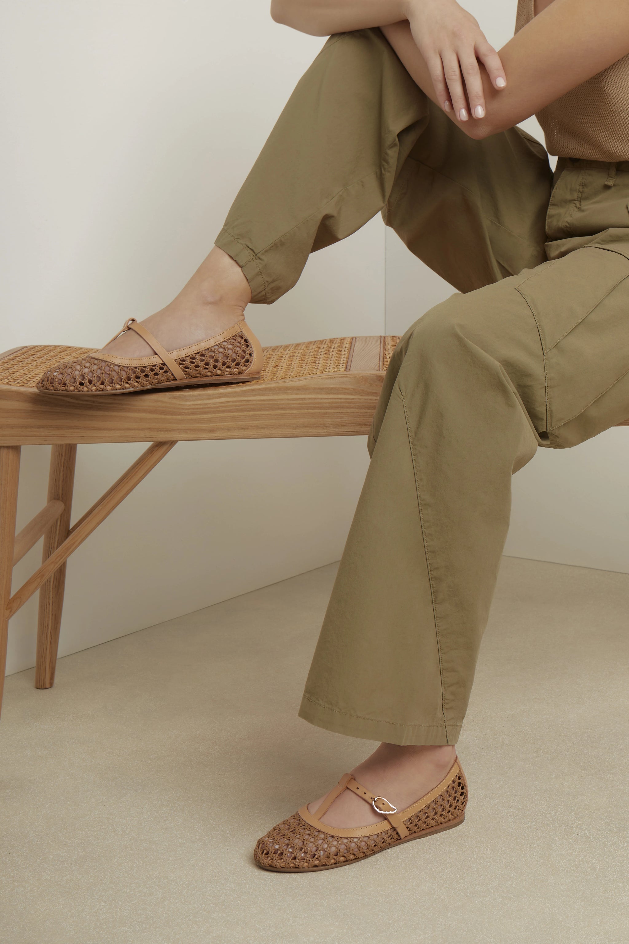 Aerati Ballet Flat Raffia Brown – Ancient Greek Sandals