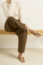 Aeropi Ballet Flat Natural/Khaki