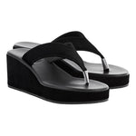 Charys Low Wedge Black