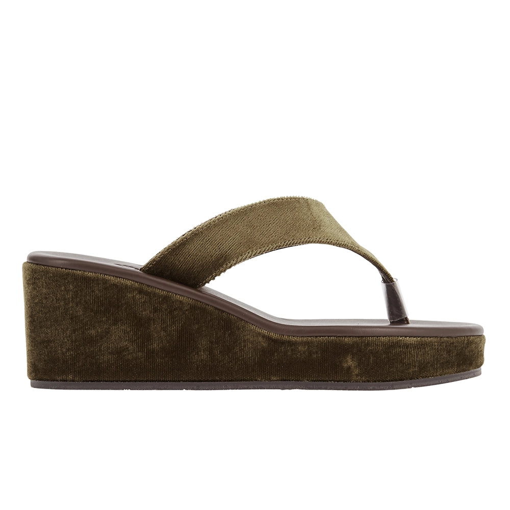 Charys Low Wedge Loden