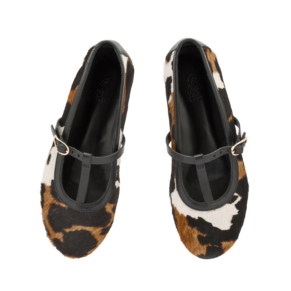 Aerati Ballet Flat Pony Cow – Ancient Greek Sandals