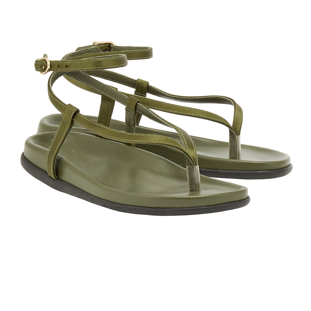 サンダル・ミュール ANCIENT GREEK SANDALS SANDAL (SALONIFOOTBED BROWN) Saloni Footbed – Ancient Greek Sandals