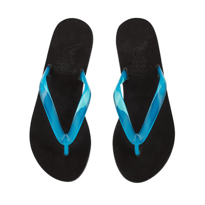 Saionara Jelly sandals Clear Blue top