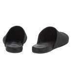 The Slipper Satin All Black back view