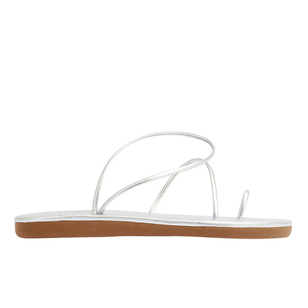 Kansiz Synthetic Leather All Silver – Ancient Greek Sandals
