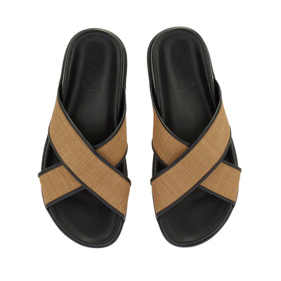 Thais Footbed Cognac/Black