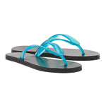 Saionara Jelly sandals Clear Blue 3-4