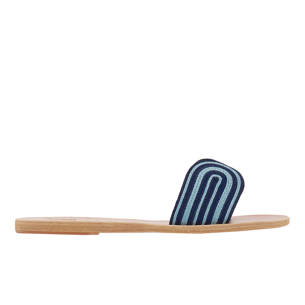 ancient greek sandals The harness slide Navy / Celeste