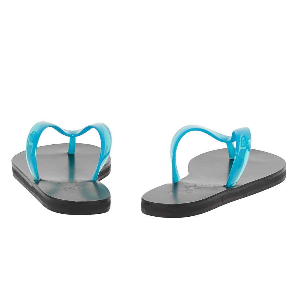 Saionara Jelly sandals Clear Blue back