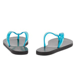 Saionara Jelly sandals Clear Blue back