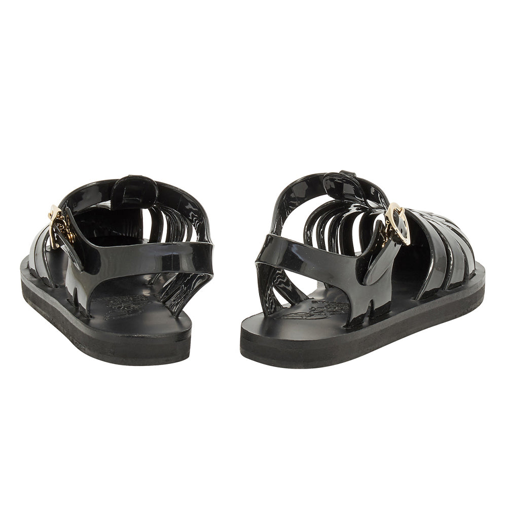 サンダル・ミュール ANCIENT GREEK SANDALS HOMERIA JELLY SANDAL (HOMERIA BLACK) Homeria Jelly – Ancient Greek Sandals