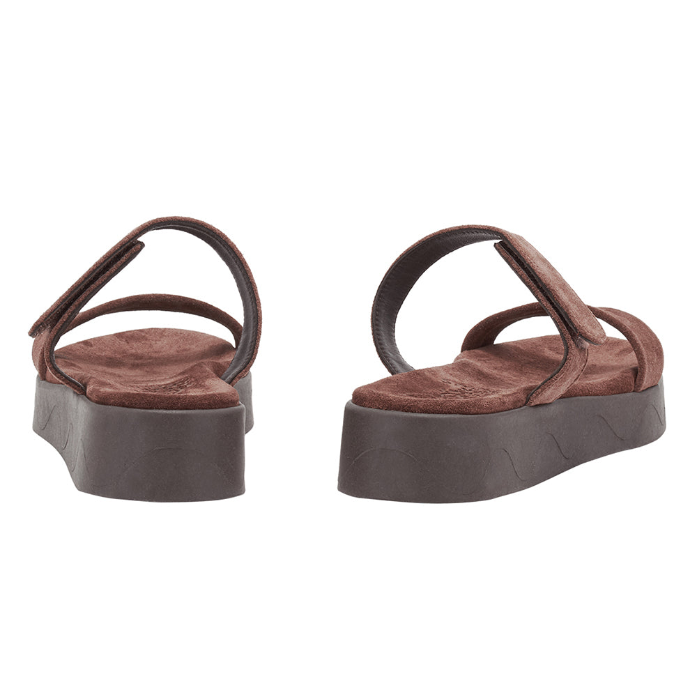 Zerelia Suede Dark Brown – Ancient Greek Sandals