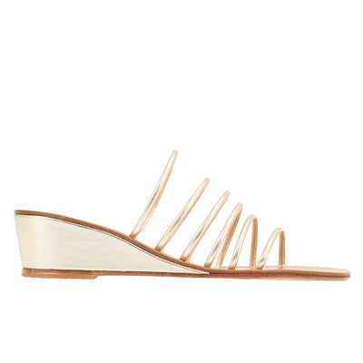 Vania Low Wedge Platinum