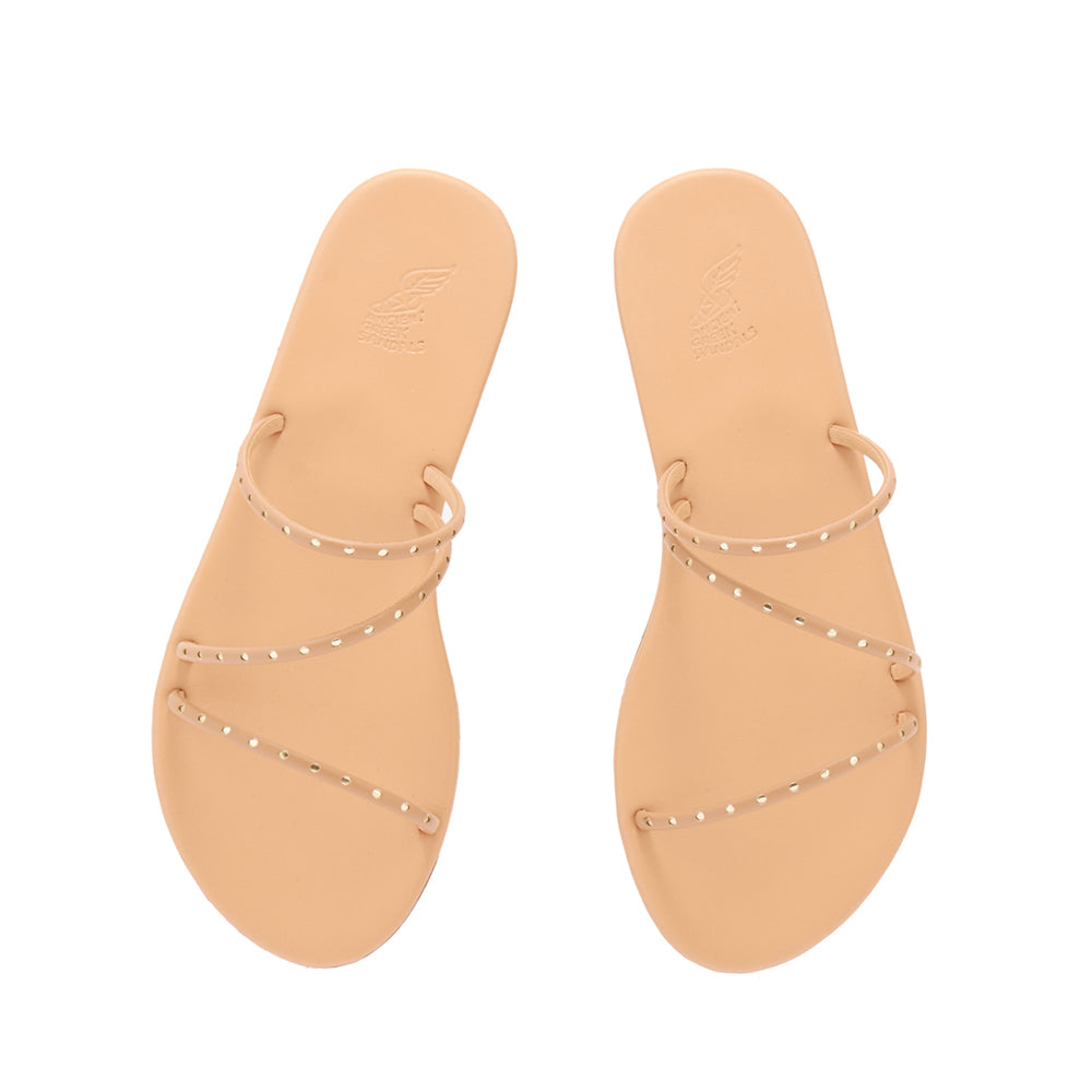 Lynx Synthetic Leather Natural/Platinum – Ancient Greek Sandals