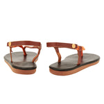 Zoi Rope Orange/Tan sandals back