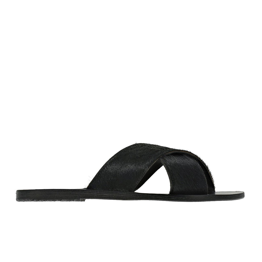 ancient greek sandals Thais Black