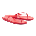 Saionara Leather Flip Flop Red 3-4