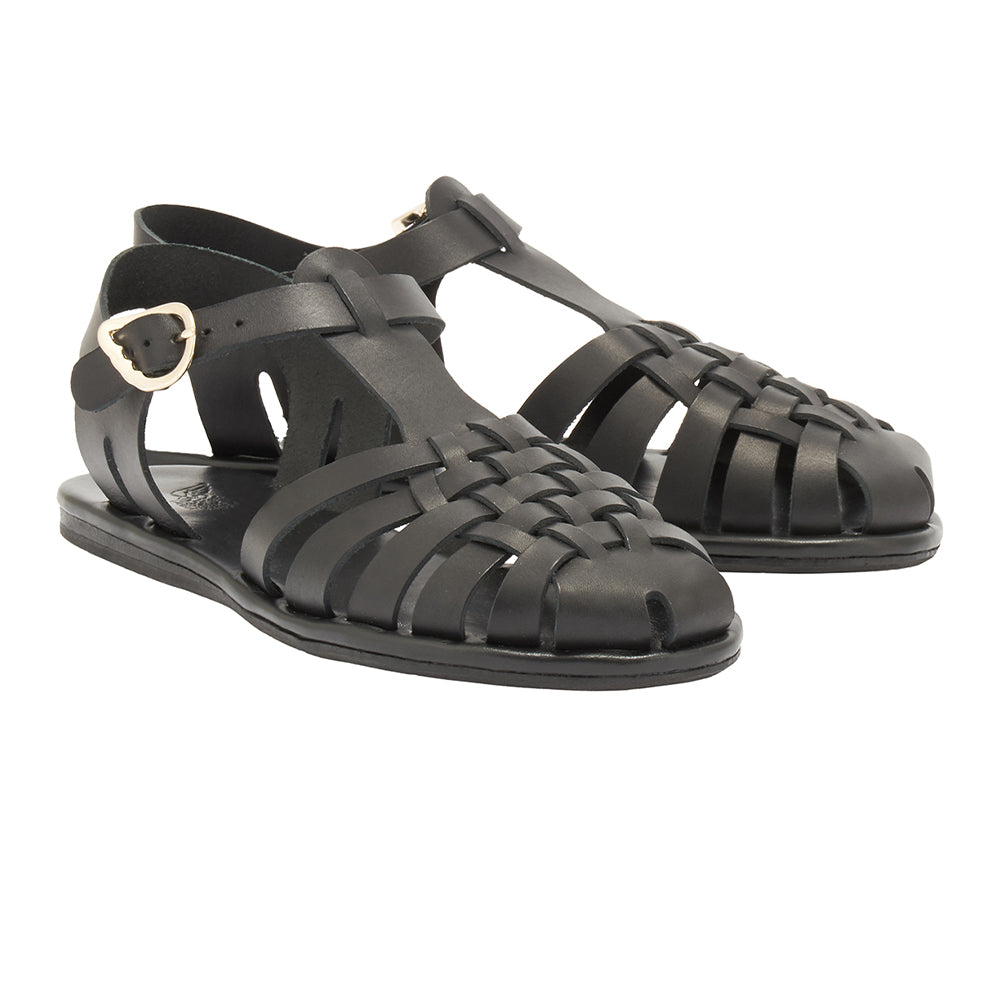 ANCIENT GREEK SANDALS KARINABLACK 関税送料込 ANCIENT GREEK SANDALS Karina woven leather sandals | NET-A