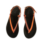Zoi Rope Orange/Tan sandals top