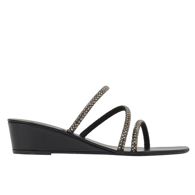 Polytimi Low Wedge Black