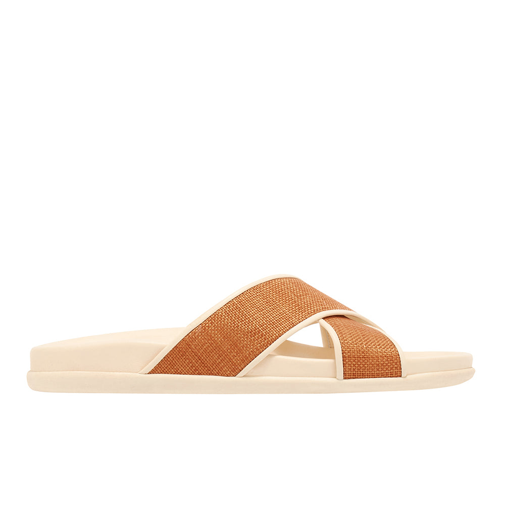 ancient greek sandals Thais footbed BRUCIATO/OFF WHITE