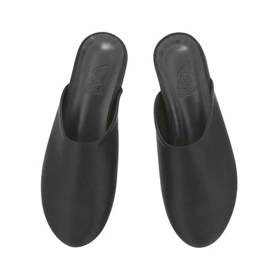 The Slipper Satin All Black top view