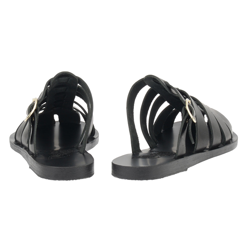 【関税込み】Ancient Greek Sandals ブラック Cosmia サンダル ANCIENT GREEK SANDALS Cosmia leather sandals | NET-A-PORTER