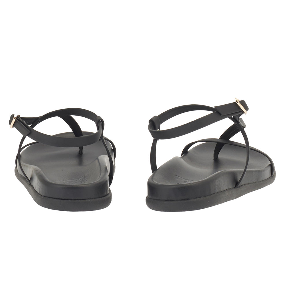 Aimilia Leather Black – Ancient Greek Sandals