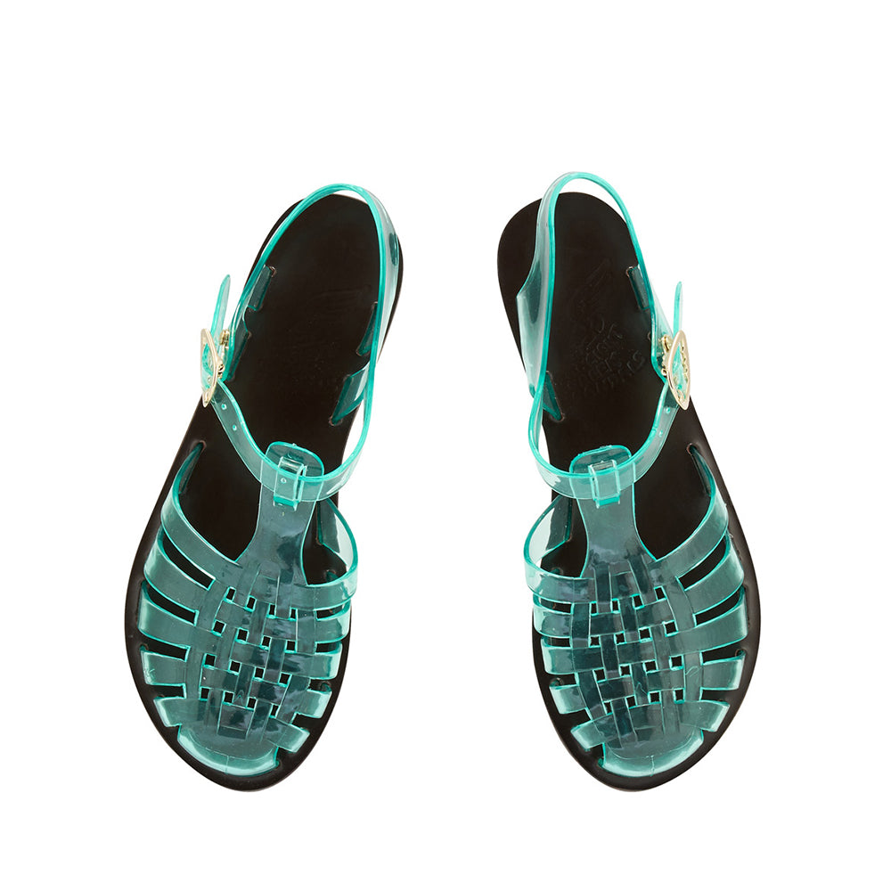 Homeria Jelly Clear Aqua – Ancient Greek Sandals
