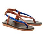 Zoi Cord/Leather Blue sandals 3-4
