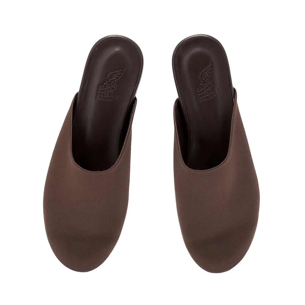 The Slipper Satin Brown top