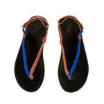 Zoi Cord/Leather Blue sandals top