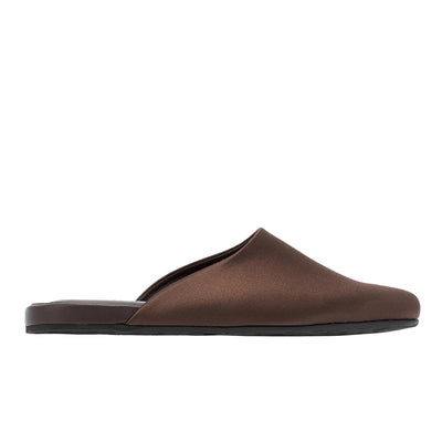 The Slipper Satin Brown side