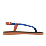 Zoi Cord/Leather Blue sandals side