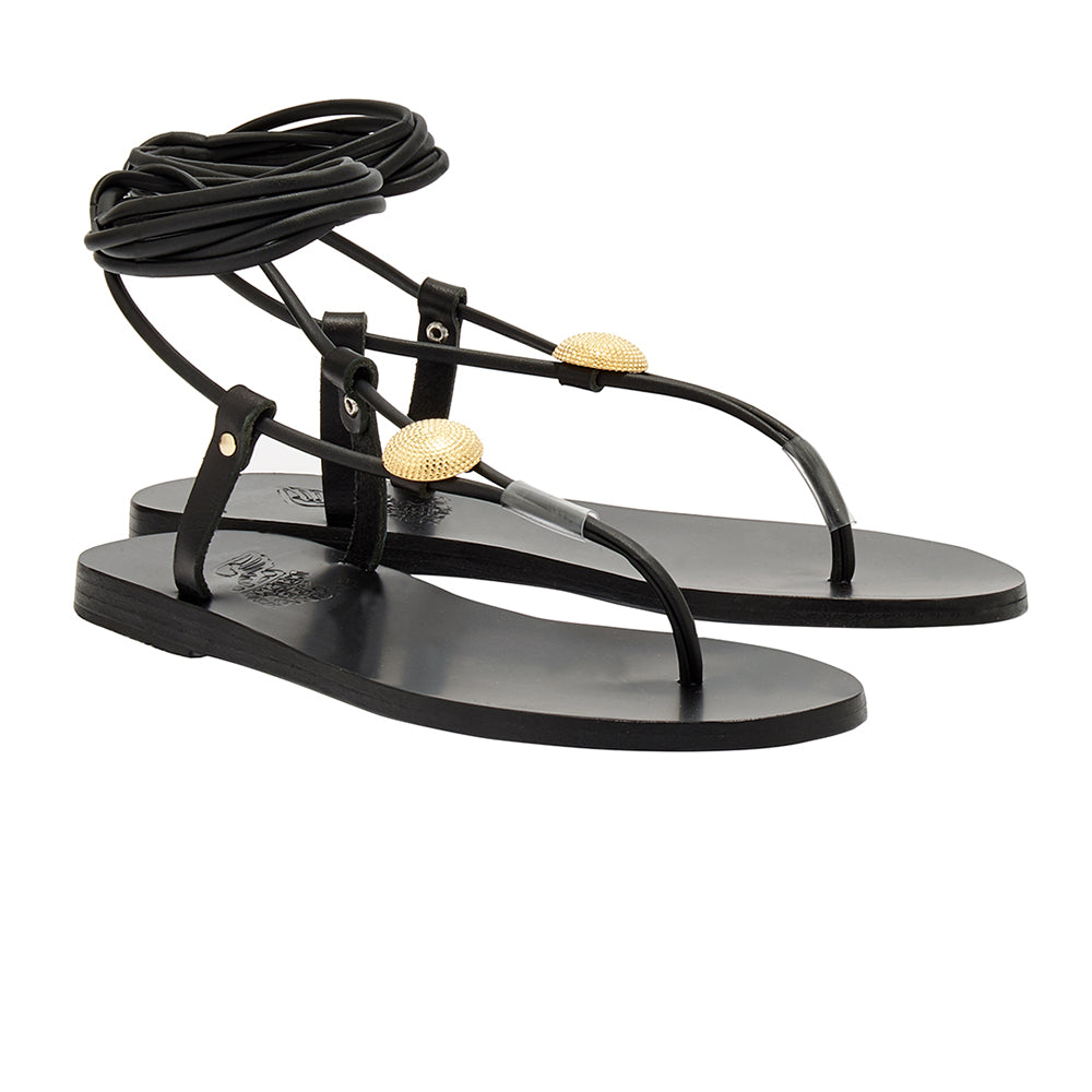★Ancient Greek Sandals★ ブラック ヒールサンダル Cycladic Heel – Ancient Greek Sandals