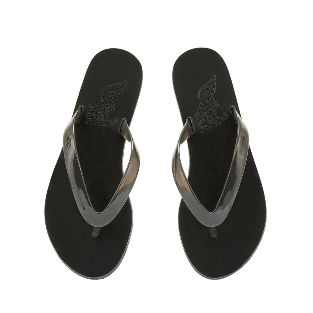Saionara Jelly sandals Black top