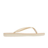 Saionara Leather Flip Flop Off White side