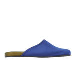 The Slipper Satin Navy/Khaki side view