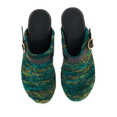 Classic Closed Clog Green Multi