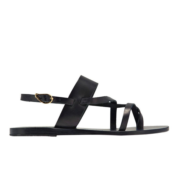 人気！ANCIENT GREEK SANDALS ブラック Etheria ヒールサンダル Ancient Greek Sandals: ブラック Etheria ヒールサンダル