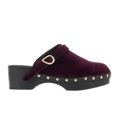 Classic Closed Clog Burgundy