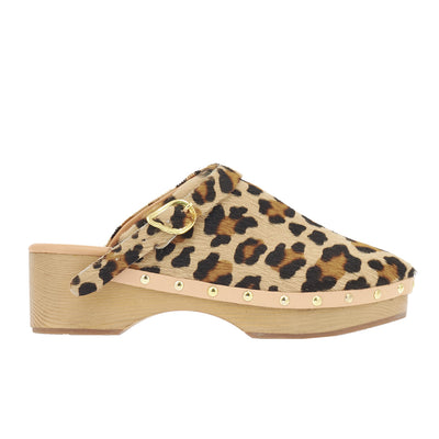 Classic Closed Clog Leopard